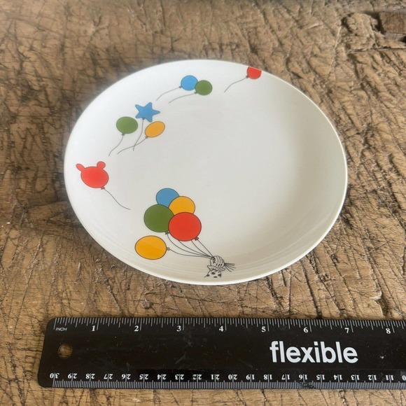 Vintage Ron Gordon Designs Circus Plate 7 3/4" 1980 Balloons Whimsical Playful - Picture 3 of 4